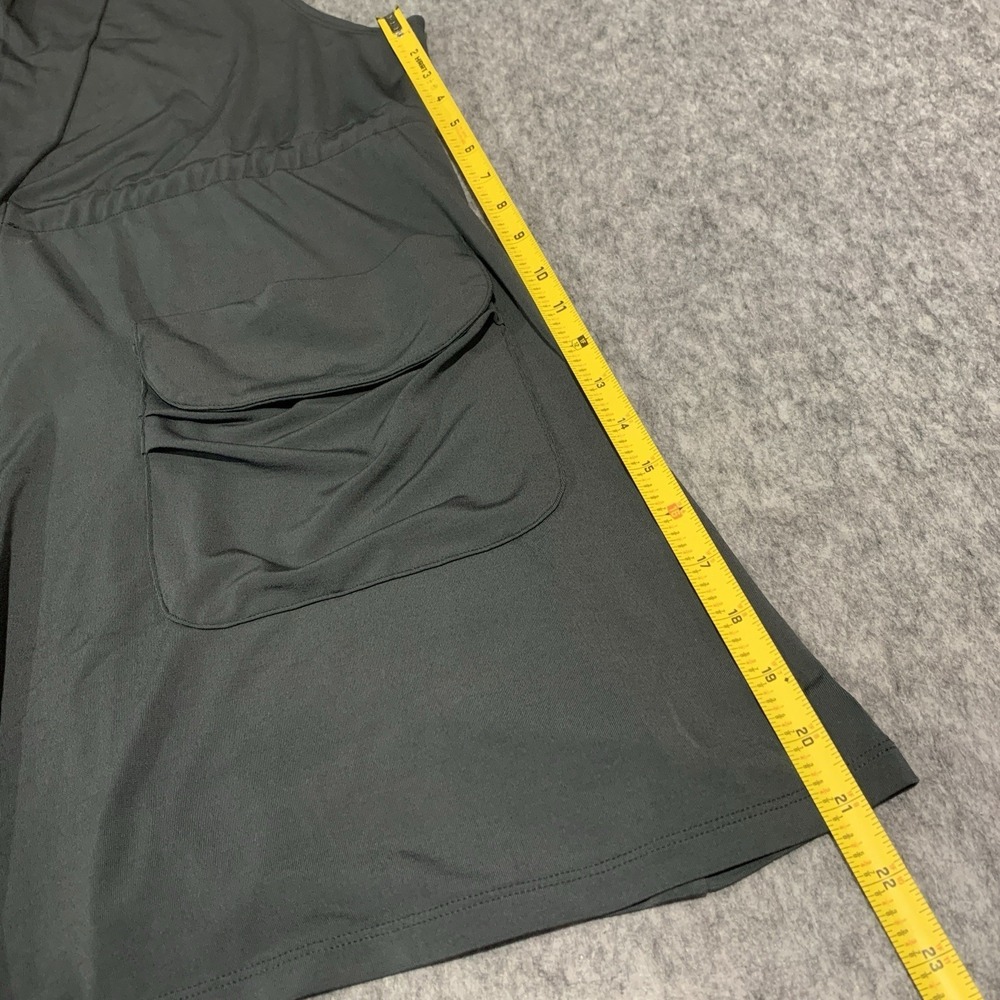 Cabi Women's Draped Tie Waist Gray Vest Front Pockets - Size XL - Picture 7 of 10